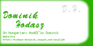 dominik hodasz business card